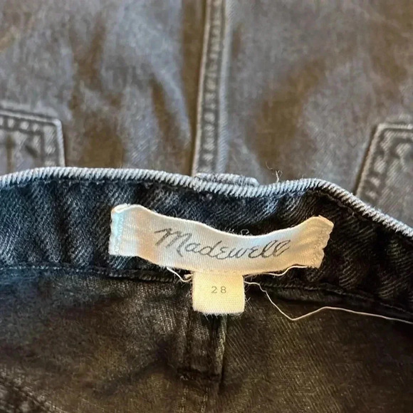 MADEWELL black denim skirt size 28 - Picture 3 of 4